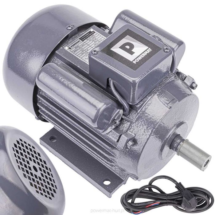 NOWY Silnik elektryczny jednofazowy 1,5kW 1400RPM PM-JSE-1500T