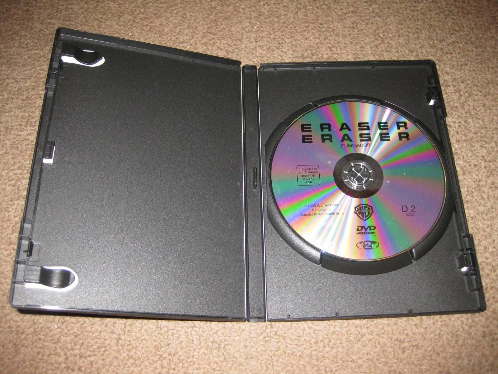 DVD "Eraser" com Arnold Schwarzenegger/Raro!