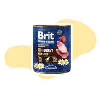 Brit by Nature Turkey with Liver Indyk Wątróbka 6x800g Karma mokra