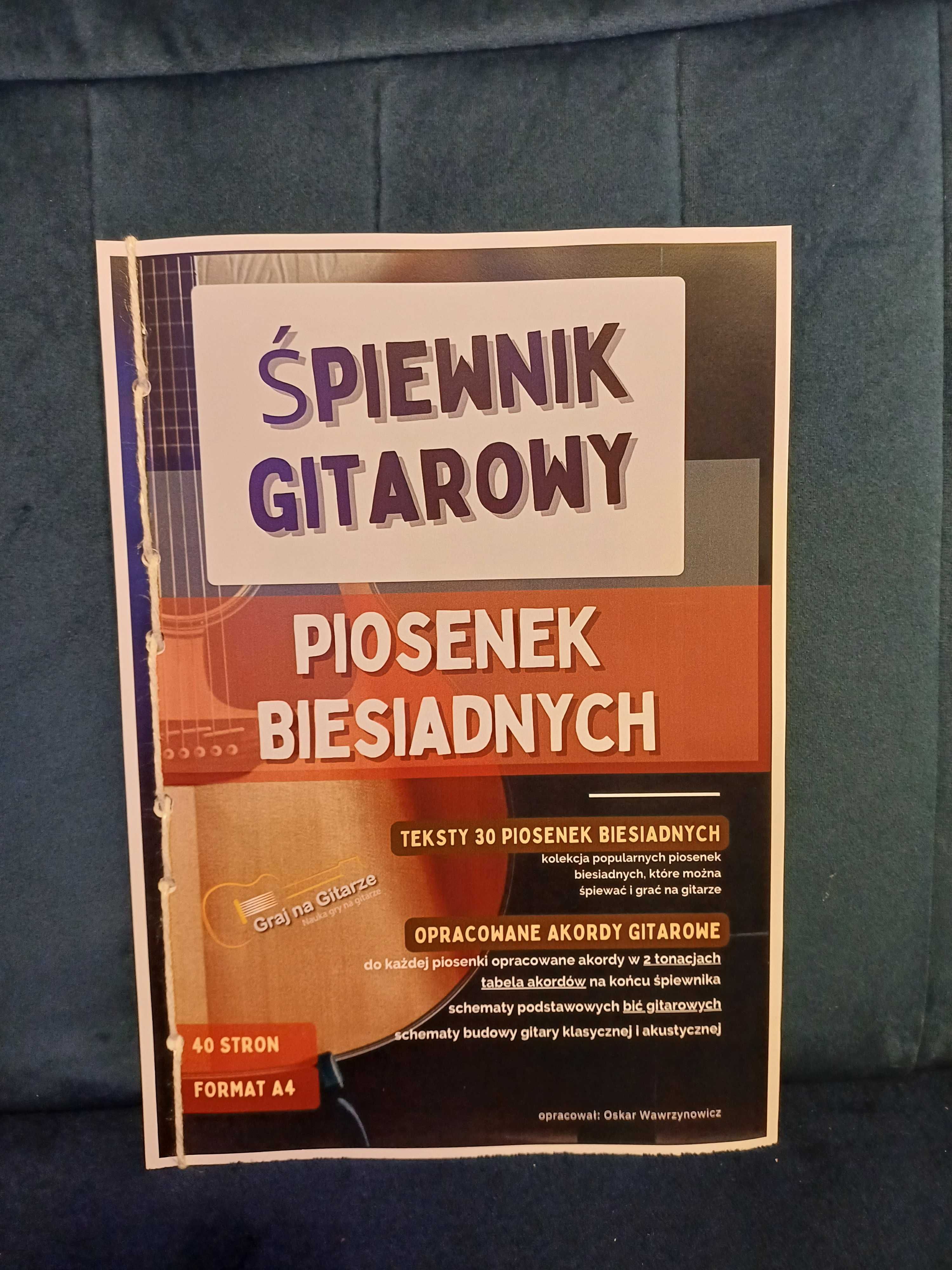 Śpiewnik Gitarowy Piosenek Biesiadnych