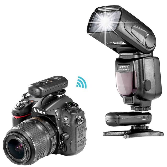 Flash Neewer NW-561 com disparador á distancia. CANON E NIKON
