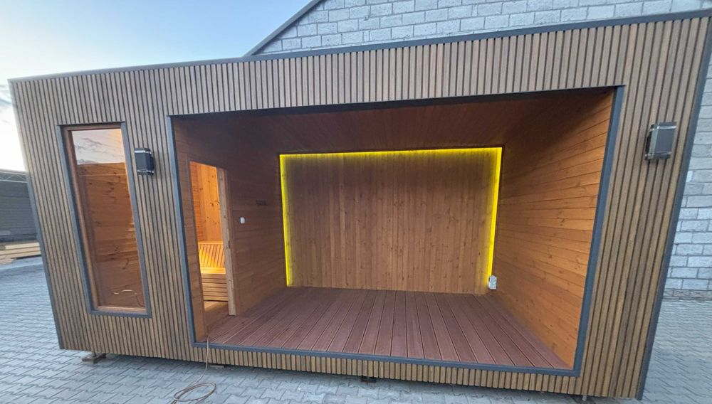 Balia sauna jacuzzi MODUŁ mobilny ocieplany z paneli SIP-POL