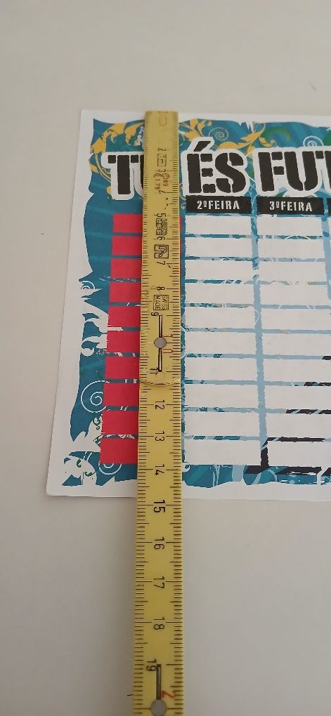 Horário escolar antigo