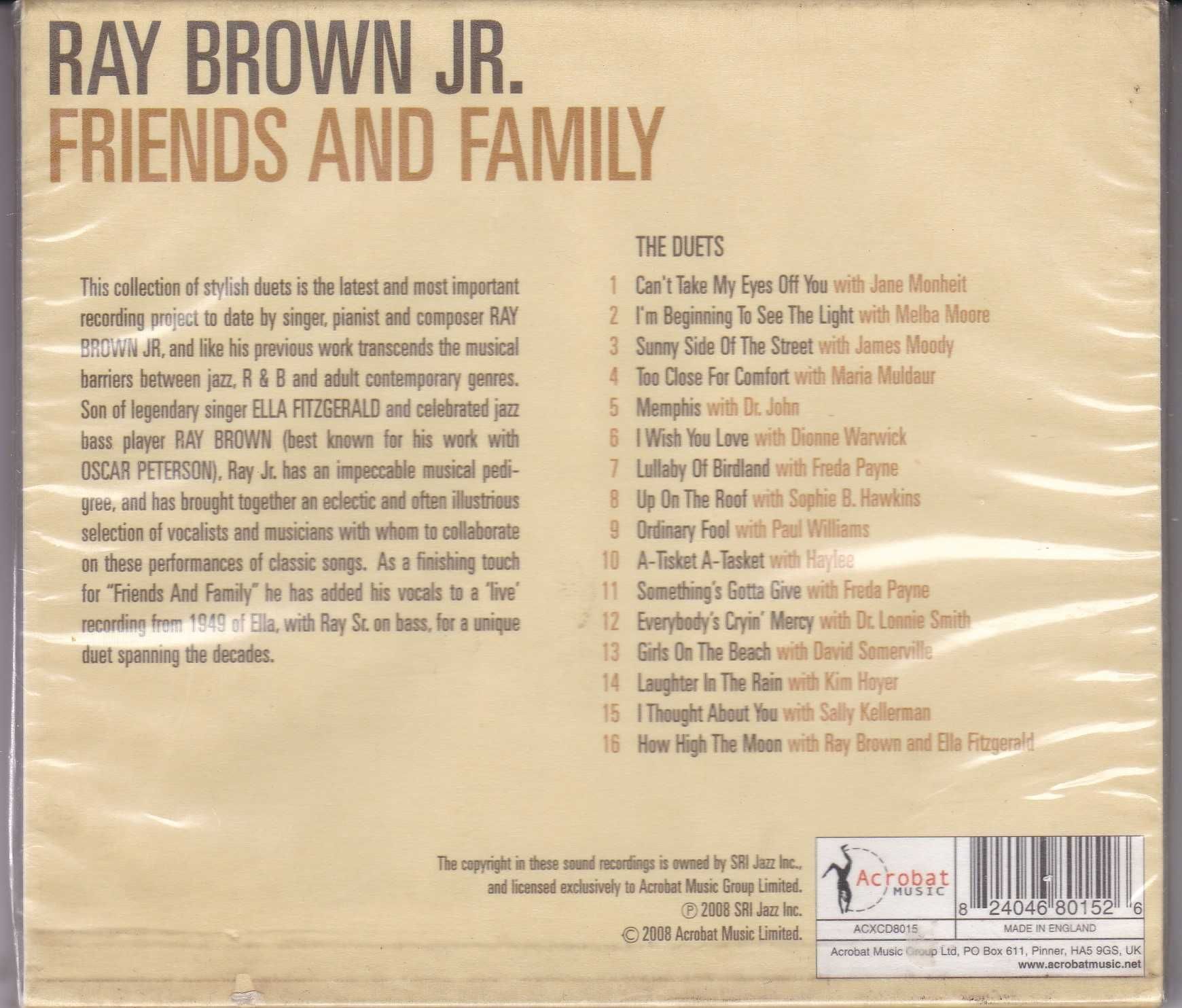 Ray -Jr.- Brown Friends And Family  .CD