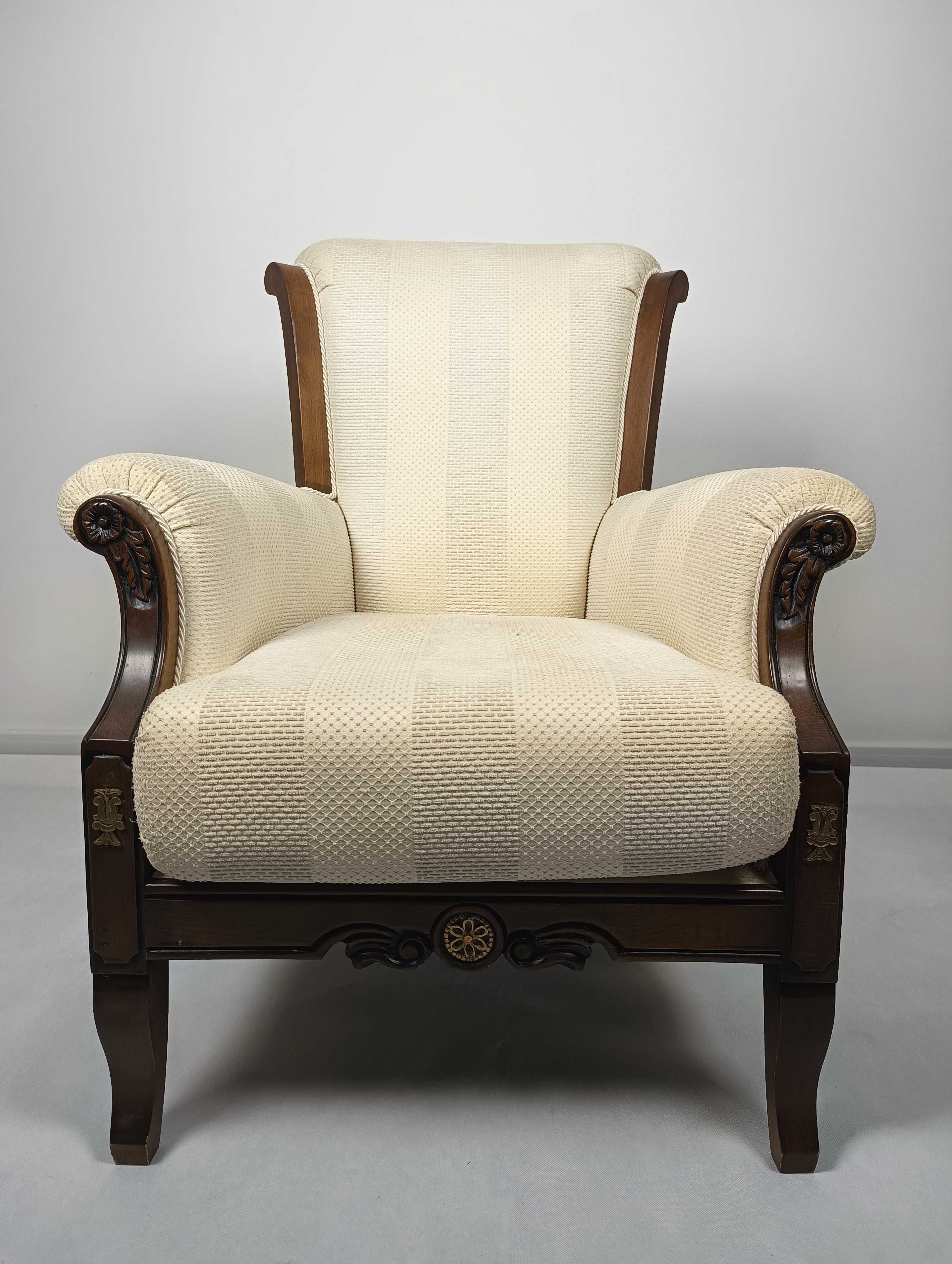 Ekskluzywny fotel do salonu , angielski styl, vintage