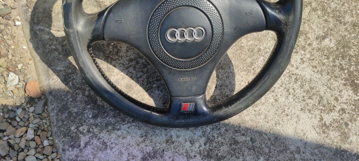 Kierownica trójramienna S-Line skóra airbag taśma audi a4 b6 A6 C5 A8