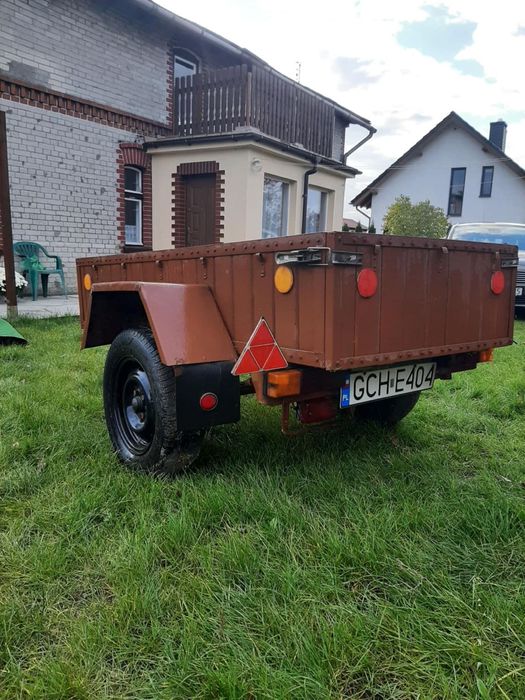 SAM  Przyczepa samochodowa BARDZO DOBRY STAN
