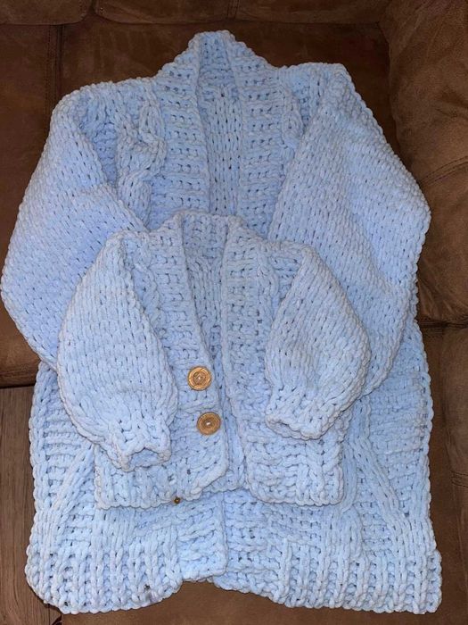 Жіночий плюшевий кардиган Handmade (набір)