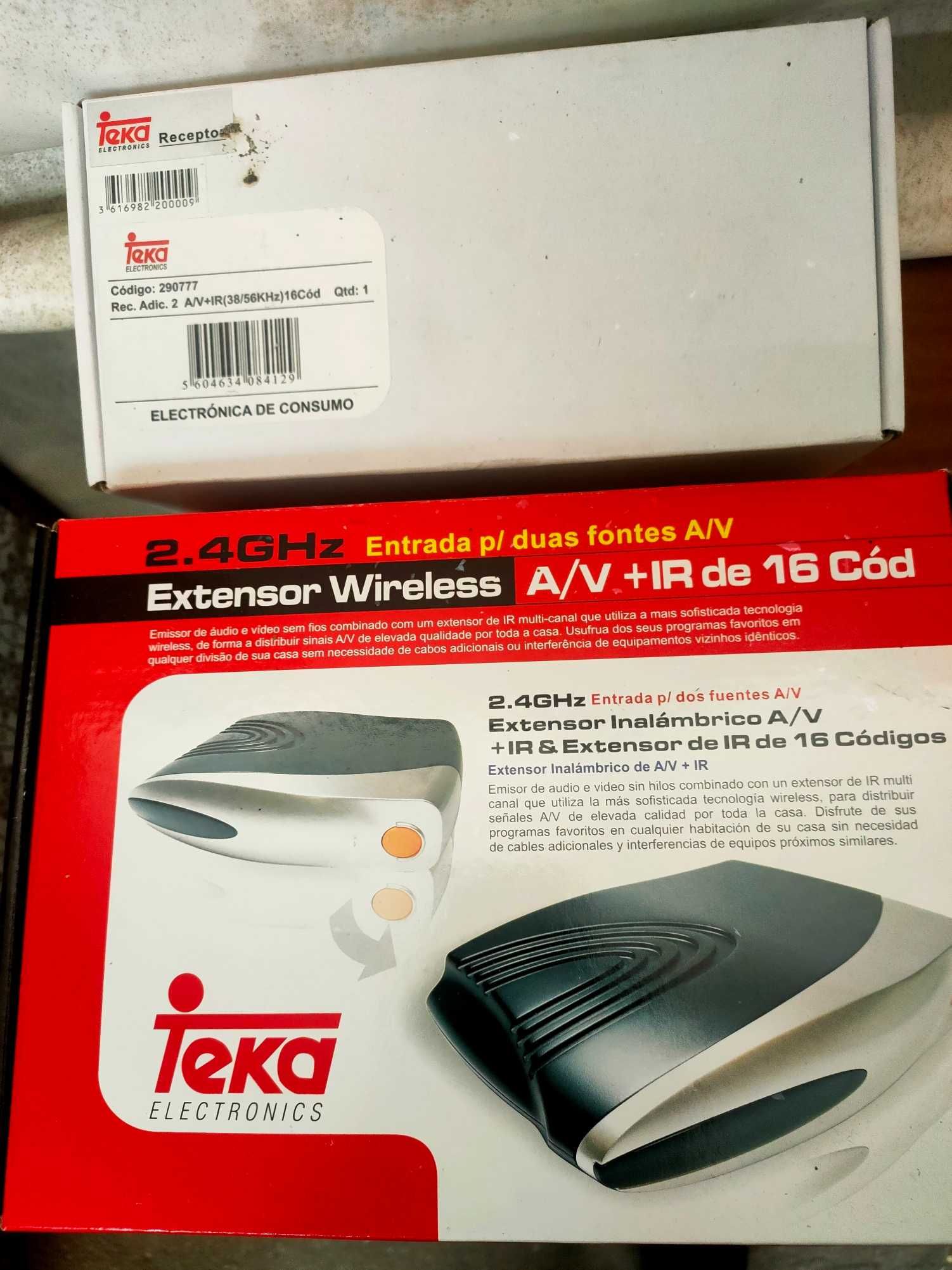 Extensor Wireless A/V + IR de 16 Codigos