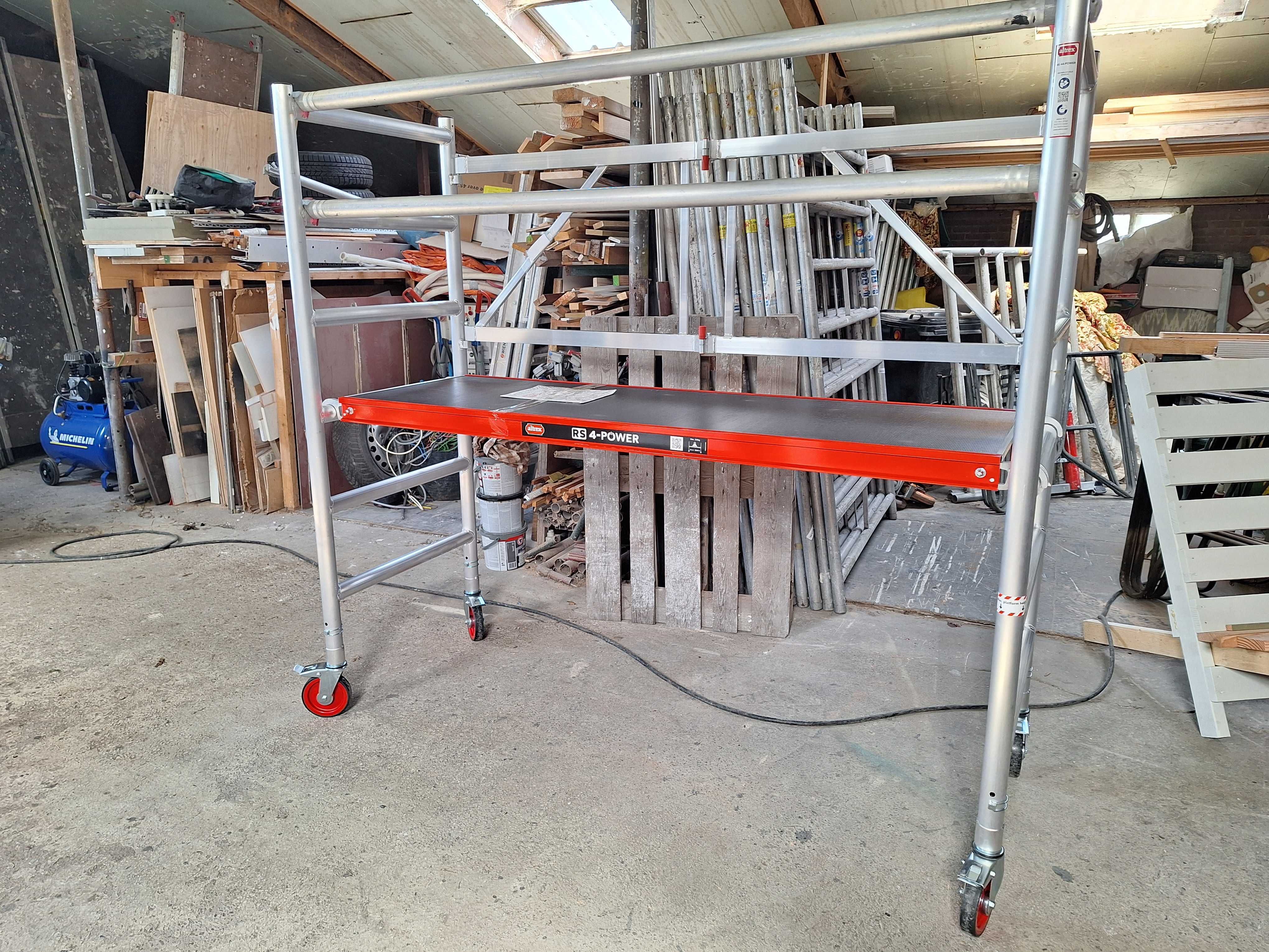 Rusztowanie aluminiowe jezdne ALTREX K2 3,00m z Balustradą.