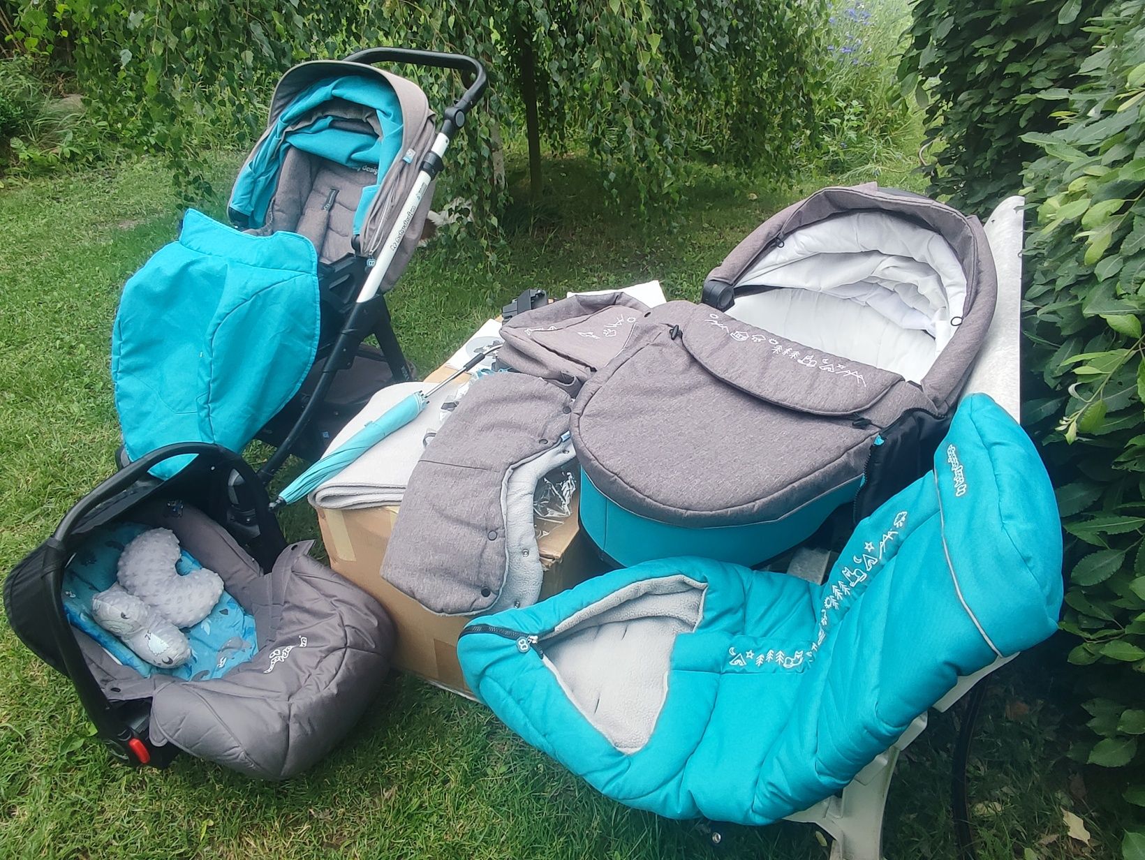 Wózek wielofunkcyjny 3in1 baby design husky i nosidełko transportowe