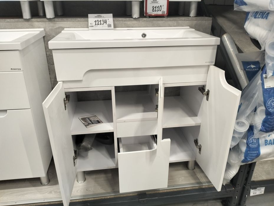 Тумба в ванну з умив 80см