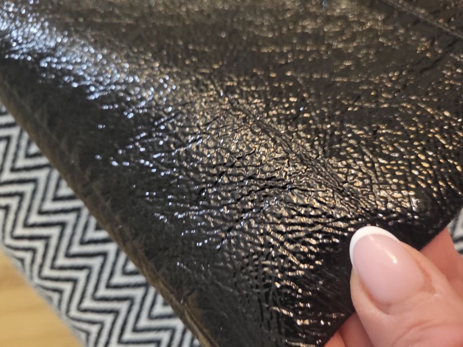 Spodniczka eko skóra H&M czarna, S