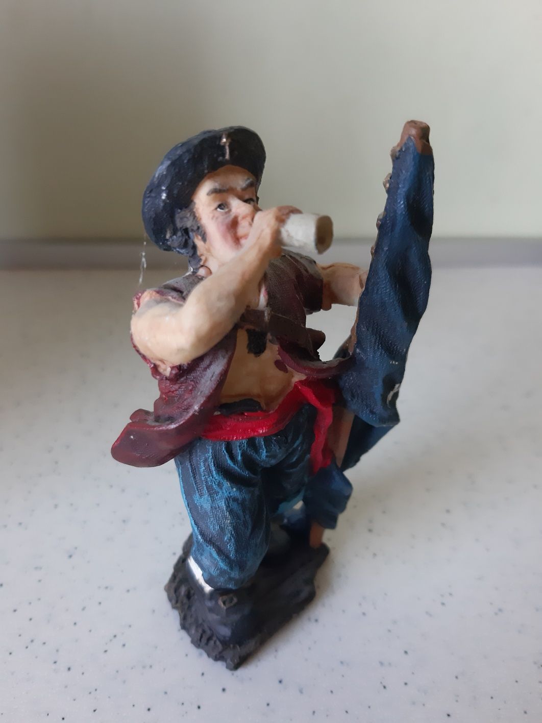 Pirat tworzywo figurka manekin vintage boho stara strych kolekcja prl