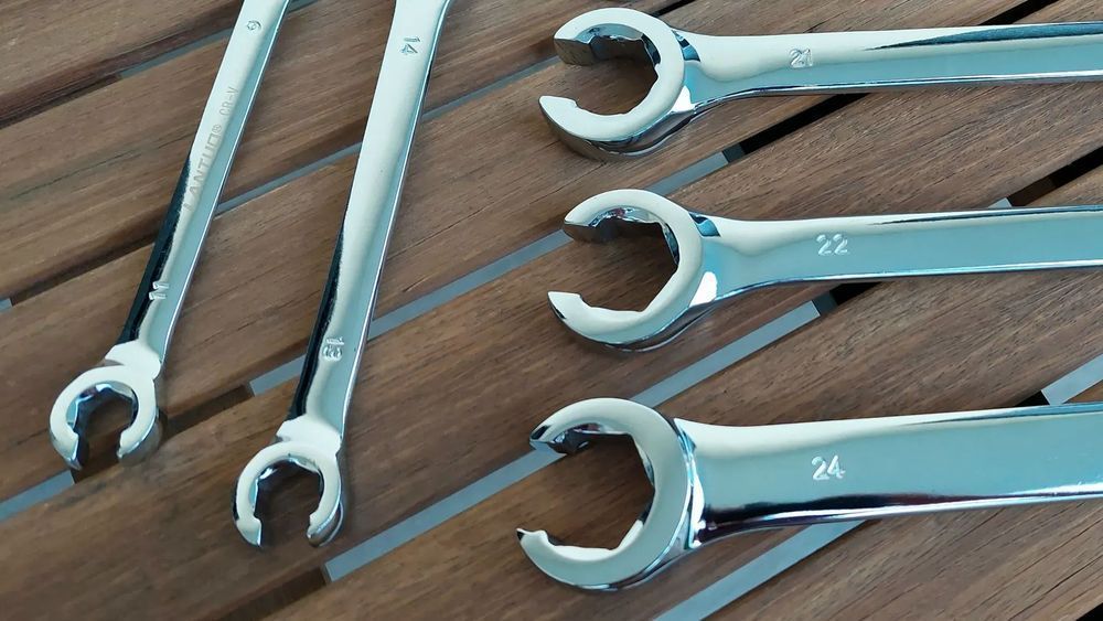 Conjunto Chaves Luneta Aberta Tubos Combustível Travão 8-24mm - 9pcs