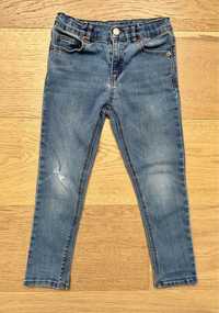 Jeansy skinny spodnie Zara rozmiar 110 rurki