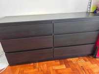 Gaveteiro 6 gavetas Ikea como novo