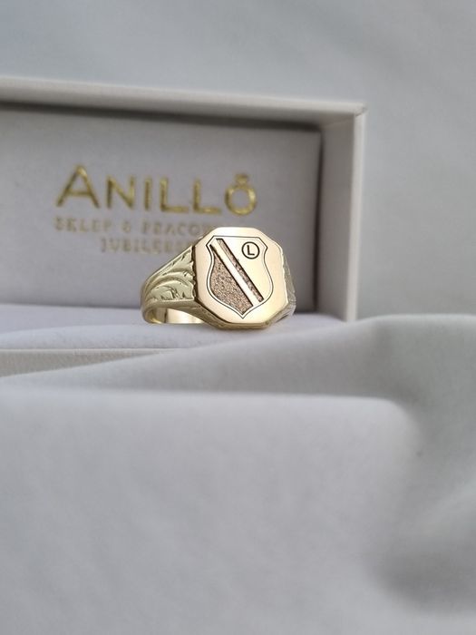 Złoty męski sygnet Legii 14k Au.585 sygnet Legia Warszawa