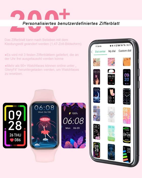 Iowodo Smartwatch oksymetr ciśnieniomierz Zegarek sportowy IP68 Spo2