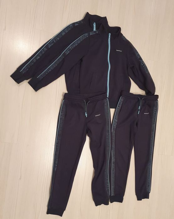 Dresy z pepco bekkin szare dla bliźniaków rozm. 128/134.