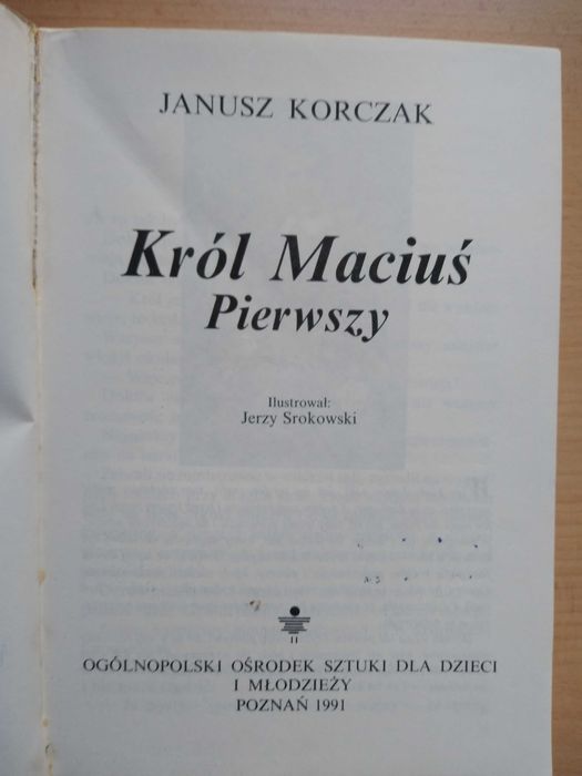 Korczak król Maciuś pierwszy ilustracje srokowski