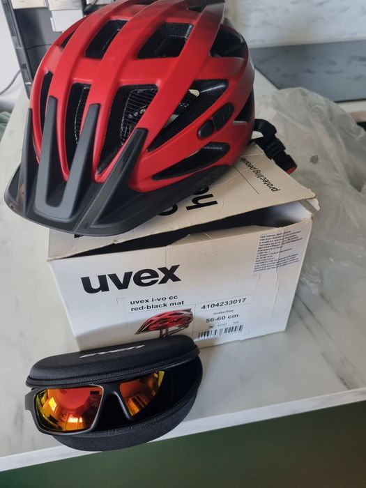 Kask rowerowy Uvex i-vo cc red-black mat