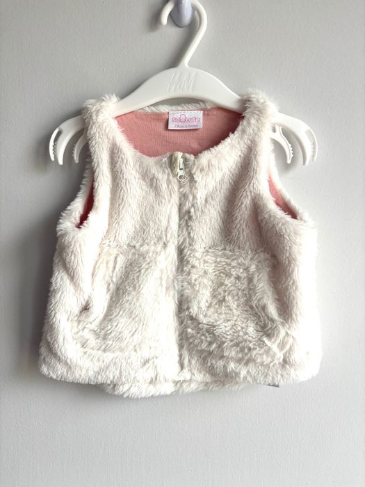 Bezrękawnik dziewczęcy 74