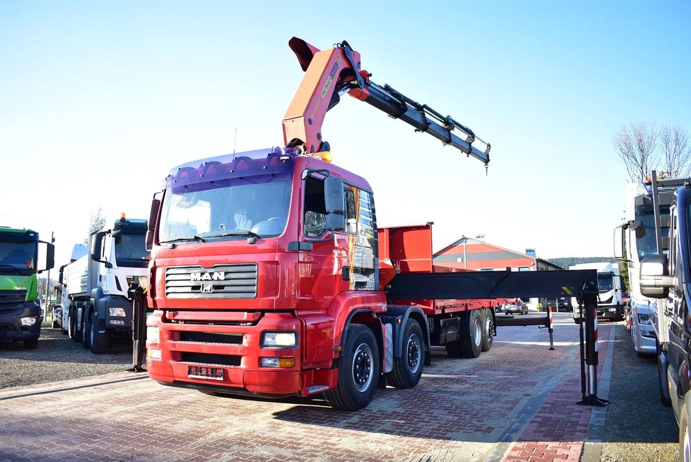 MAN TGA 35.480 Skrzynia 6.60m. + Palfinger PK 60002 / Pilot/ 8x2/ Sprowadzony z Niemiec !