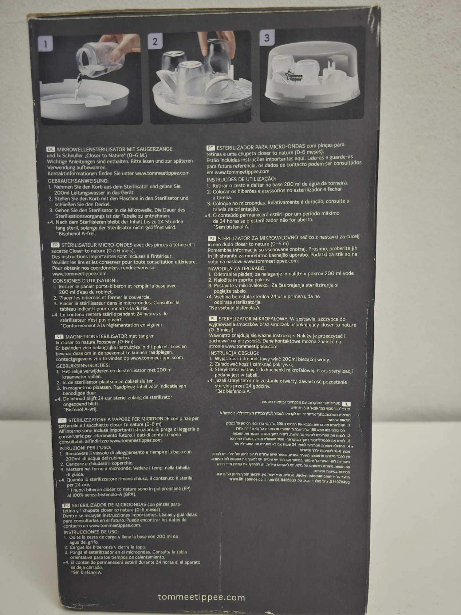 Esterilizador a Vapor de Microondas