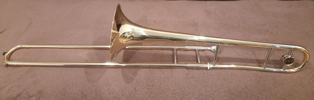 Puzon tenorowy B NOWY! Piękny zestaw z futerałem i akcesoriami OKAZJA!