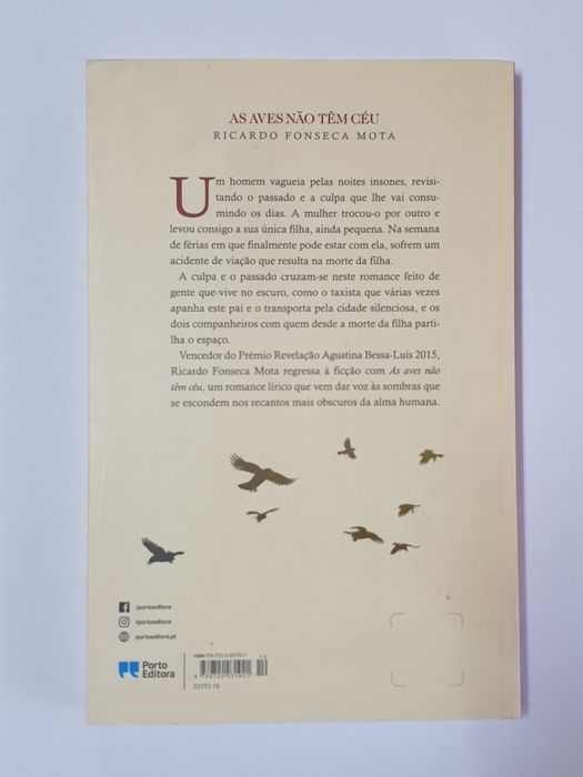 As Aves Não Têm Céu - Ricardo Fonseca Mota - Porto Editora