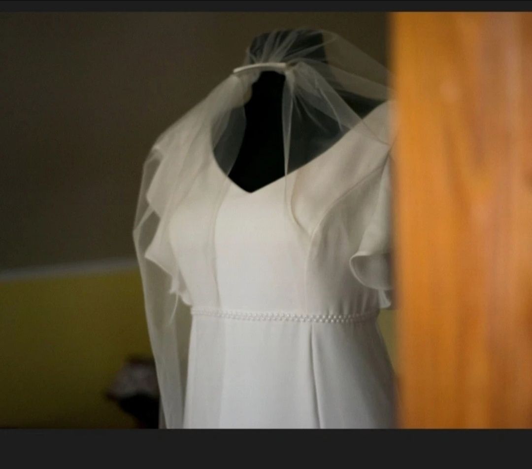 Suknia sukienka ślubna ciąża/na brzuch ciążowy