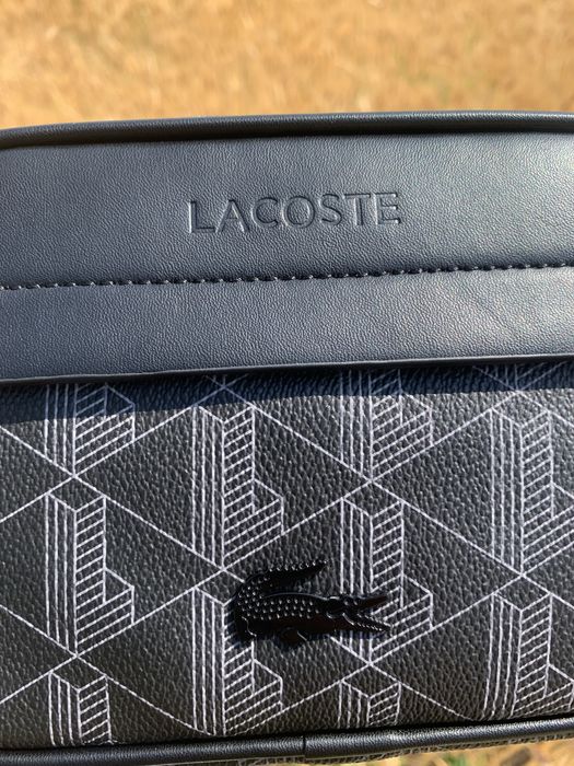 Сумка Lacoste Monogram/месенджер/лакоста/сіра