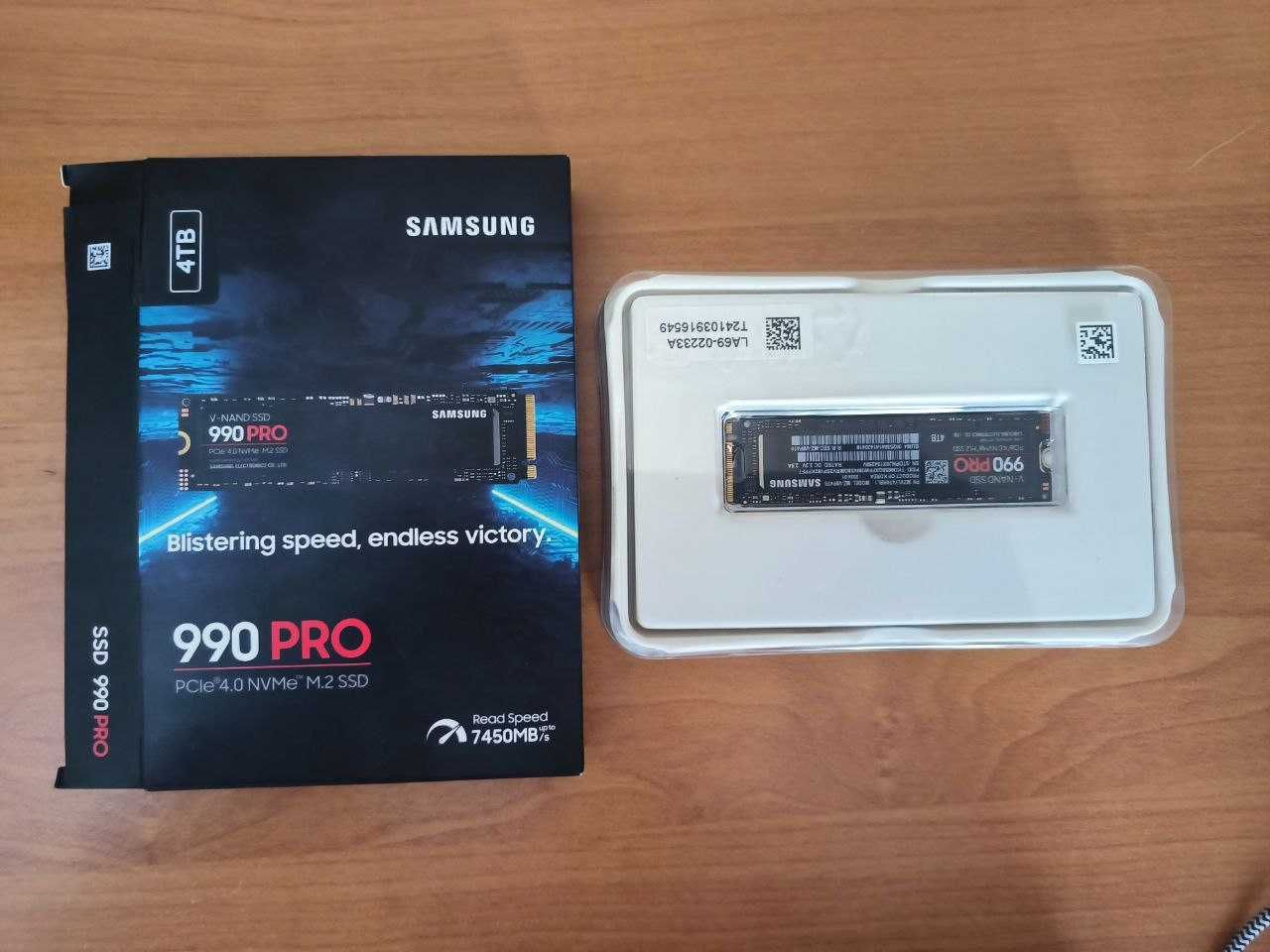 SSD диск Samsung 990 PRO 4TB M.2 PCI-E 4.0 Nvme MLC (MZ-V9P4T0BW) NEW