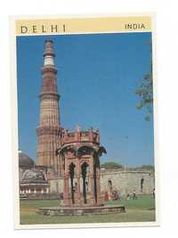 Pocztówka Indie - Delhi, Minaret Qutb XII w. - /1/ nowa