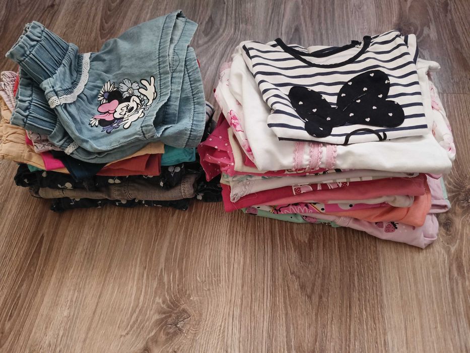 Ubranka na lato 34szt r. 80