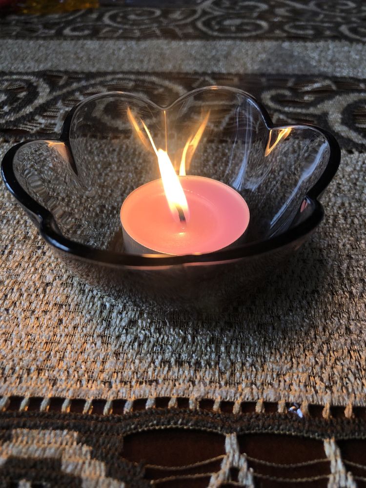 Dekoracja na stół, świecznik kwiatek tealight, na prezent, Święta