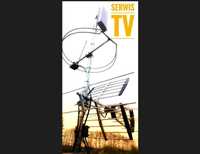 SERWIS TV, ustawianie, montaż, dobór anten naziemnych DVB-T,  SAT, LTE