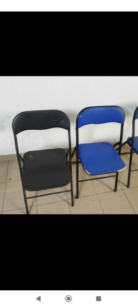 Krzesło rozkladane 3 szt