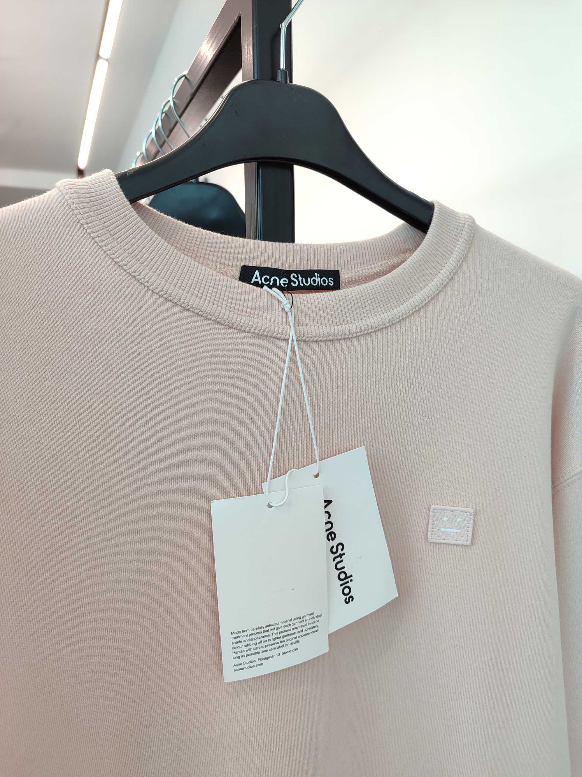 Світшот ACNE STUDIOS Face Patch Crewneck Sweatshirt Cream