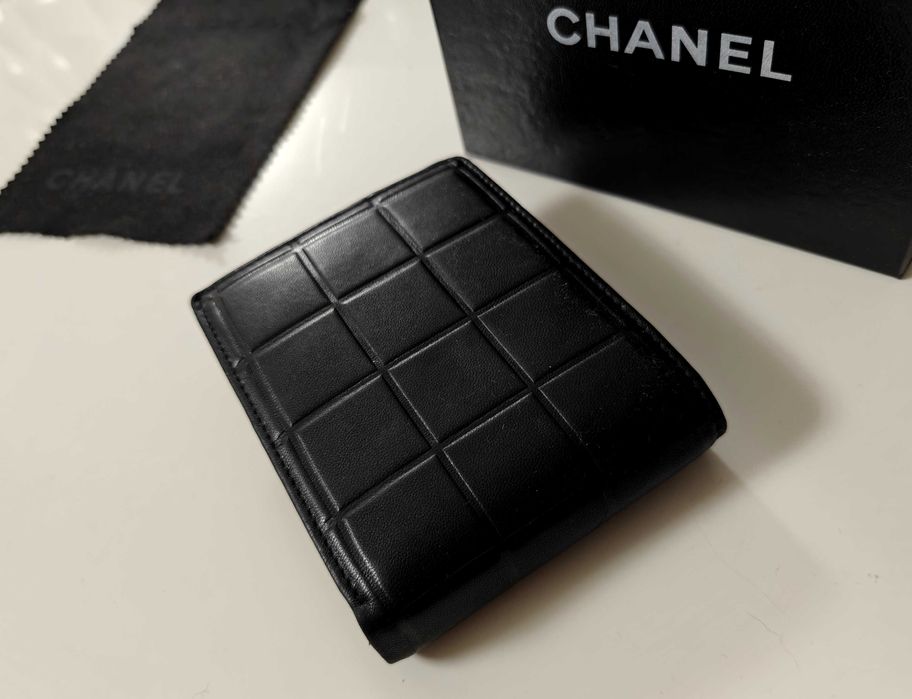 Кошелек CHANEL ! Оригинал Made in Italy ! Кожа ягненка ! Унисекс.