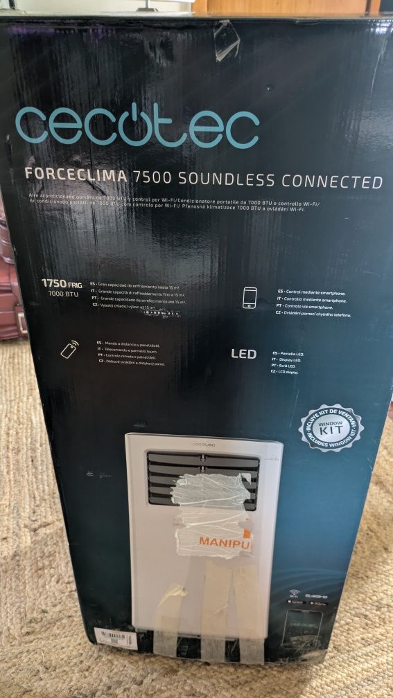 Ar condicionado portátil cecotec 9500 forceclima WiFi