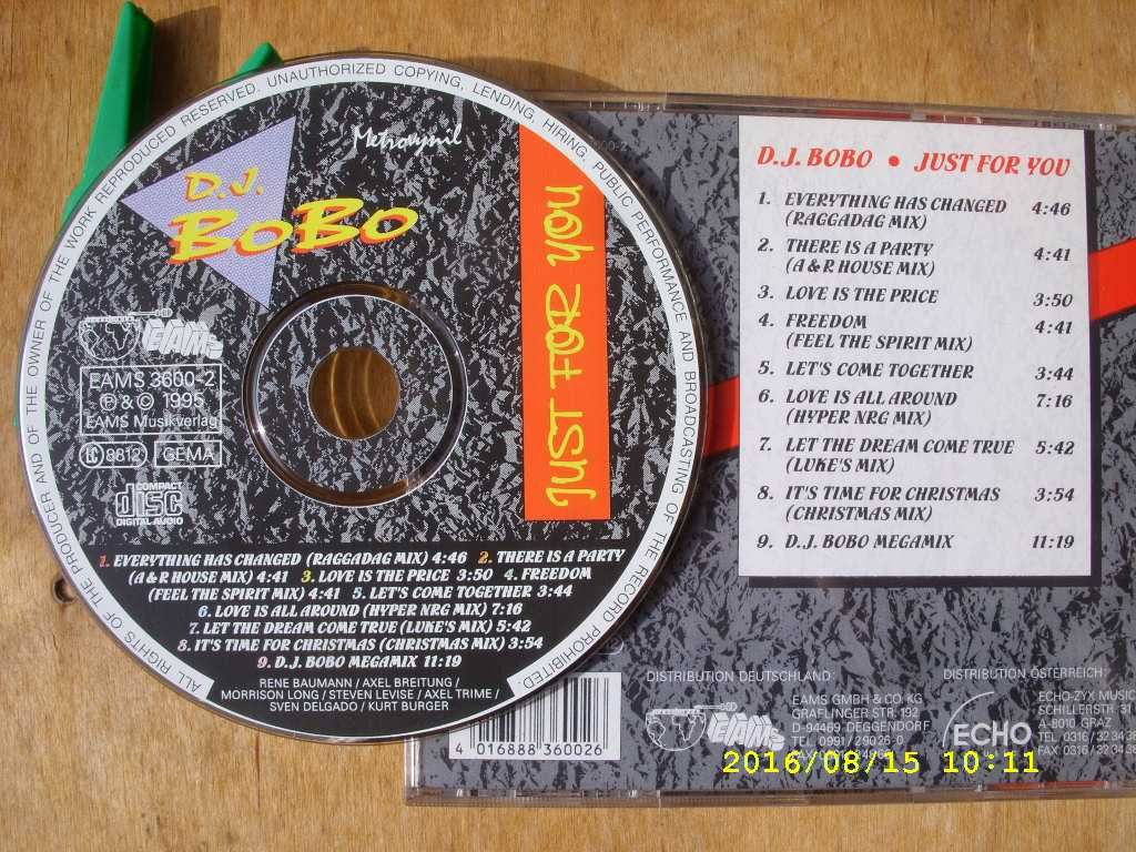 55. plyta cd; DJ.BOBO;Just for you, 1995 rok.