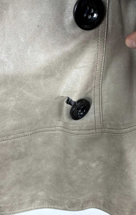 Płaszcz skórzany UGG Australia damski trencz r. M