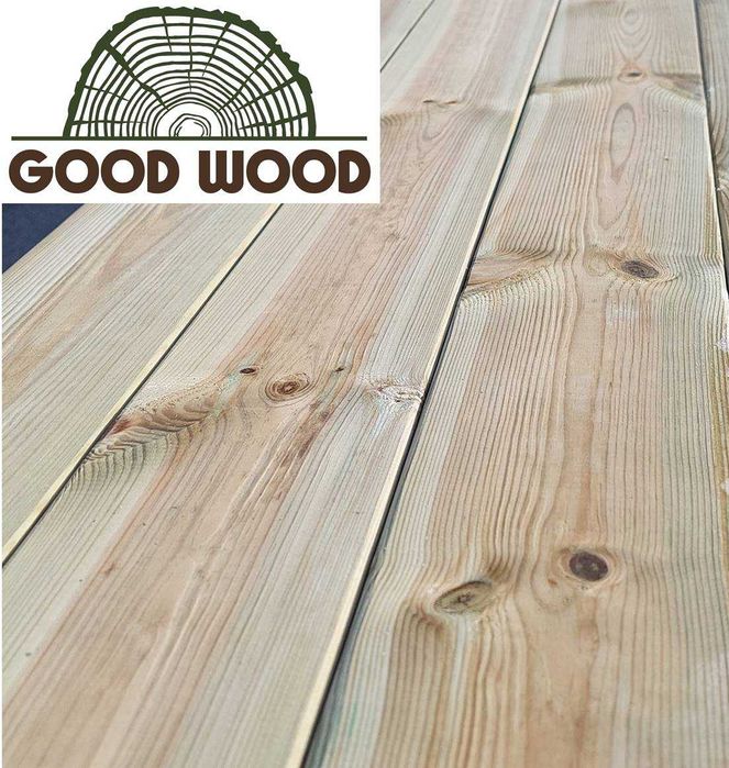 Deska tarasowa IMPREGNOWANA ciśnieniowo NTR deski na taras SZWEDZKA!