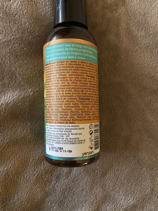 Vendo spray clareador de cabelo