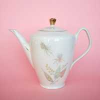 Porcelanowy dzbanek do herbaty, mid-century modern, retro