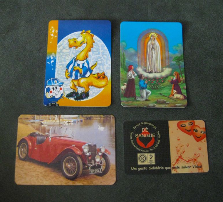 Conjunto de 4 Calendários Antigos