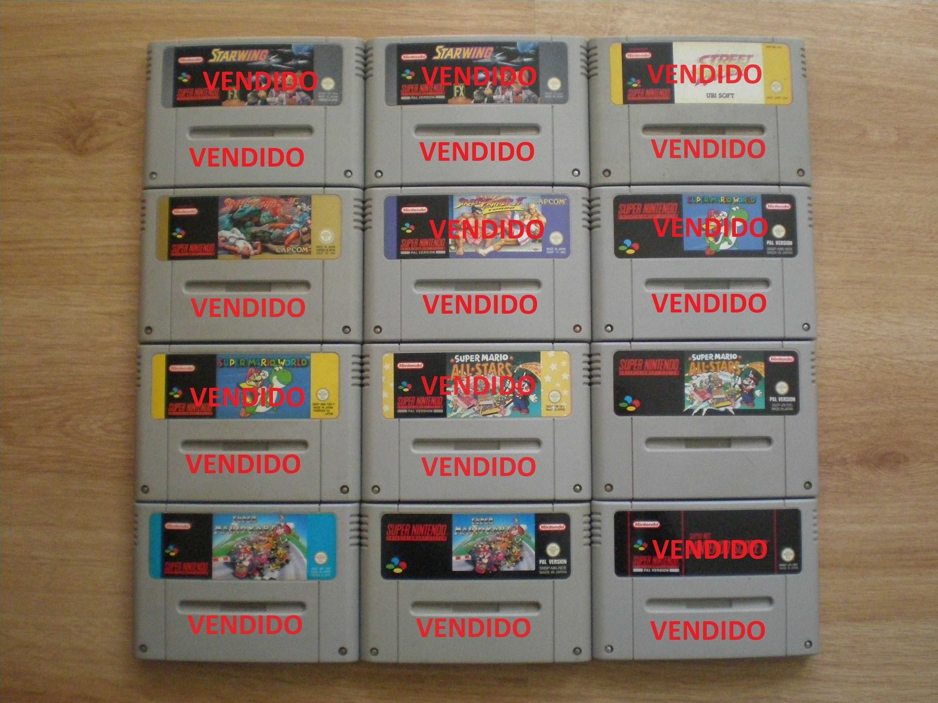 Nintendo Super Nintendo / SNES - 12 jogos PAL