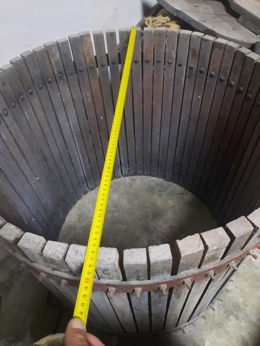 Prença de uvas para vinho